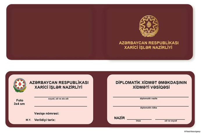 Azərbaycan diplomatik xidmət əməkdaşlarının xidməti vəsiqəsinin nümunəsi təsdiq edilib (FOTO)