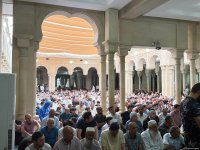 Əjdərbəy məscidində bayram namazı qılınıb (FOTO)