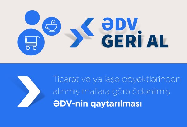 Sabahdan bu xidmətlərə görə ödənilən ƏDV-nin 50 %-i geri qaytarılacaq