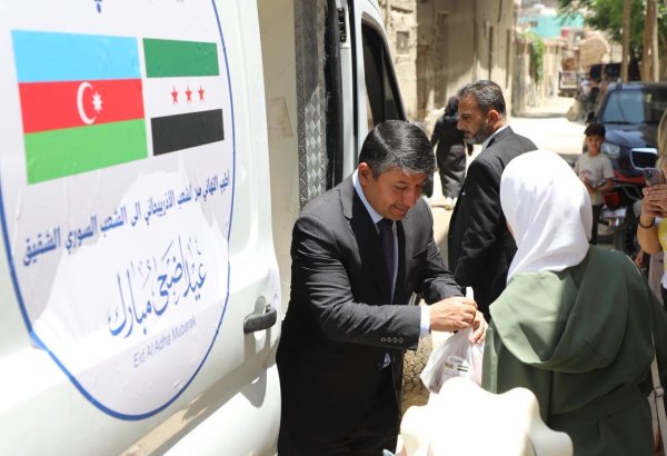 Azərbaycan Qurban bayramı münasibətilə Suriyada xeyriyyə aksiyası keçirib (FOTO)