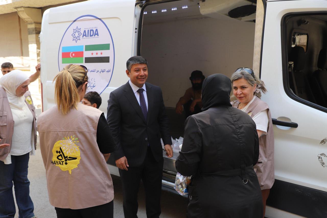Azərbaycan Qurban bayramı münasibətilə Suriyada xeyriyyə aksiyası keçirib (FOTO)