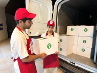 Heydər Əliyev Fondunun vitse-prezidenti Leyla Əliyevanın təşəbbüsü ilə aztəminatlı ailələrə qurban payları çatdırılıb (FOTO)