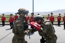 Türkiyə hərbçiləri təlimdə iştirak etmək üçün Azərbaycana yola düşüblər (FOTO)