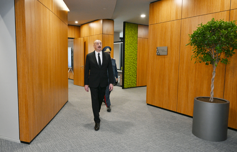 Prezident İlham Əliyev Dövlət Gömrük Komitəsinin yeni inzibati binasının açılışında iştirak edib (FOTO/VİDEO)
