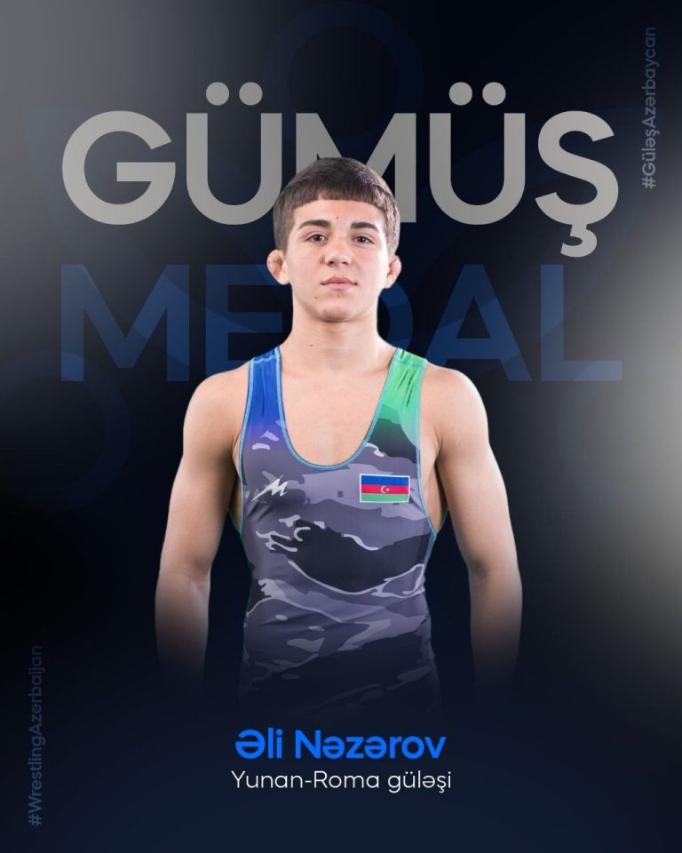 Azərbaycan güləşçiləri U17 Avropa çempionatında 5 medalla 3-cü oldular (FOTO)