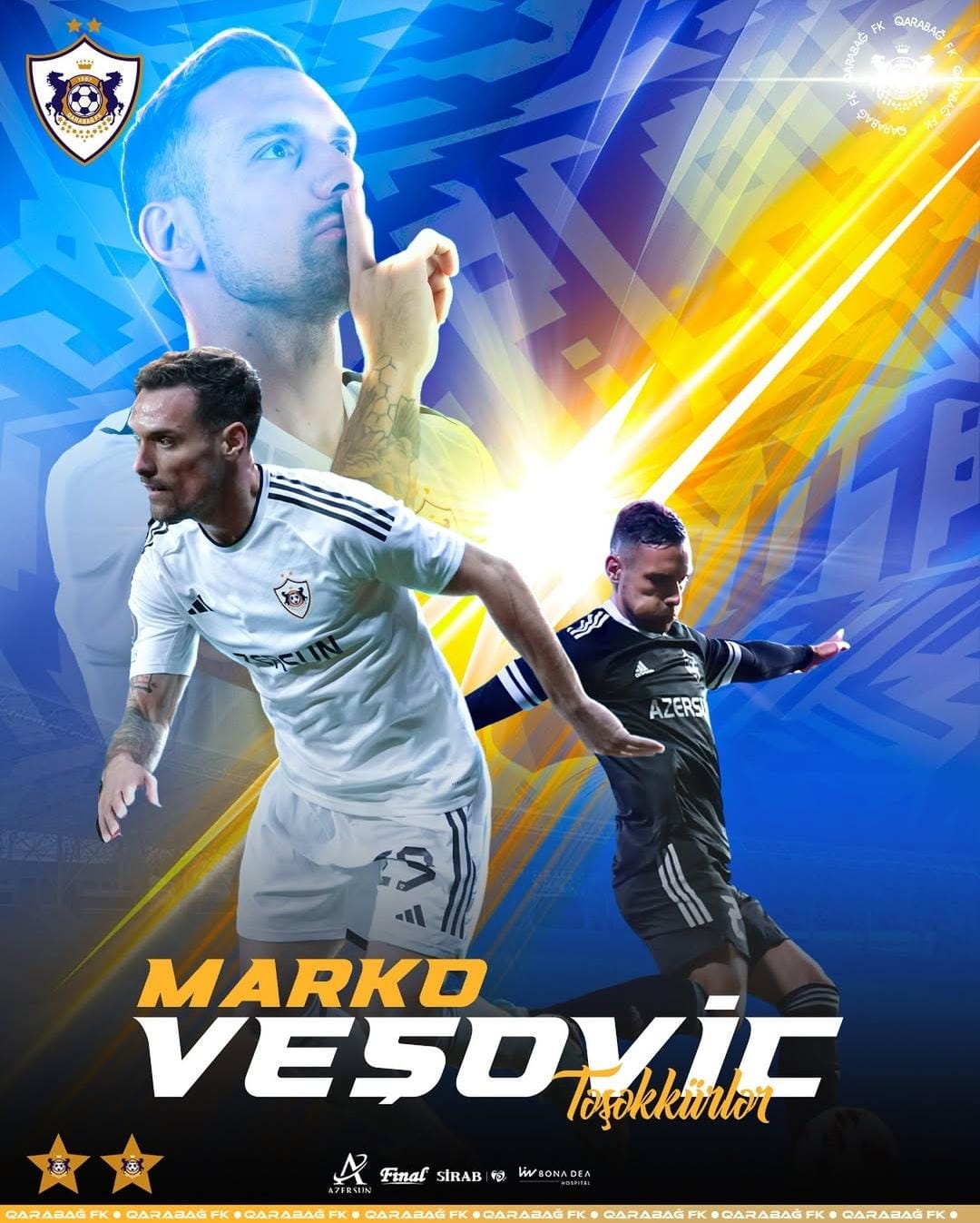 "Qarabağ" Marko Veşoviçlə də yollarını ayırıb