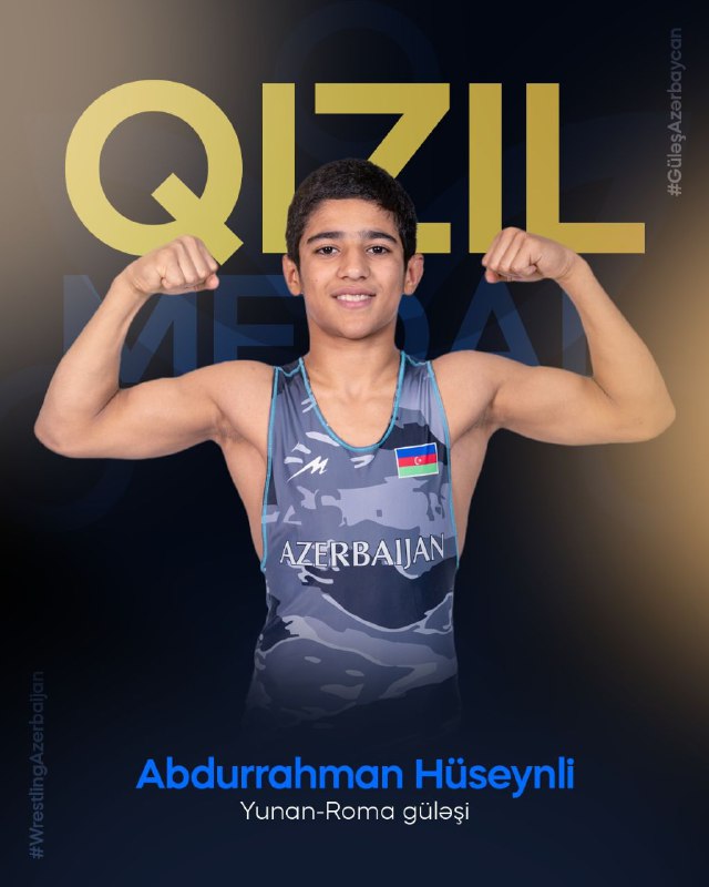 Azərbaycan güləşçiləri U17 Avropa çempionatında 5 medalla 3-cü oldular (FOTO)
