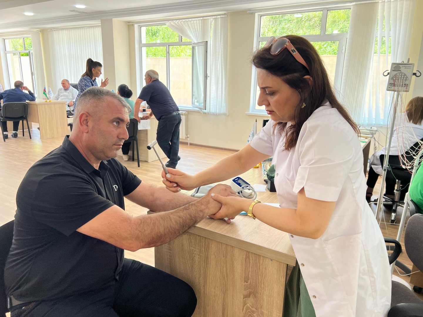 Səhiyyə Nazirliyinin səyyar tibbi aksiyaları Xankəndi və Xocalıda (FOTO)