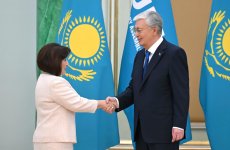 Qazaxıstan Prezidenti TÜRKPA-ya üzv olan ölkələrin parlament sədrləri ilə görüşüb (FOTO)