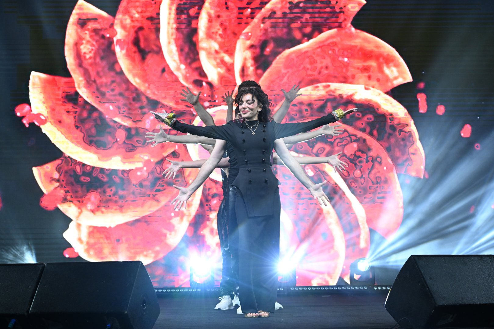Heydər Əliyev Mərkəzinin parkında Milli Qurtuluş Günü münasibəti ilə konsert olub (FOTO)