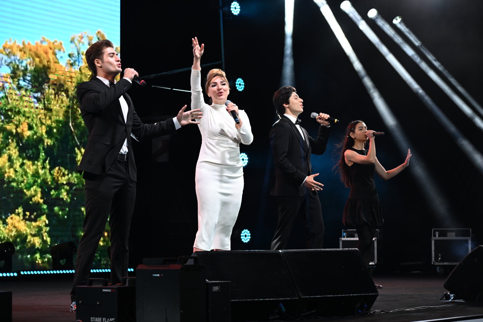 Heydər Əliyev Mərkəzinin parkında Milli Qurtuluş Günü münasibəti ilə konsert olub (FOTO)