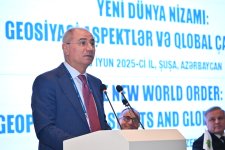Şuşada “Yeni dünya nizamı: geosiyasi aspektlər və qlobal çağırışlar” mövzusunda beynəlxalq konfrans keçirilib (FOTO)