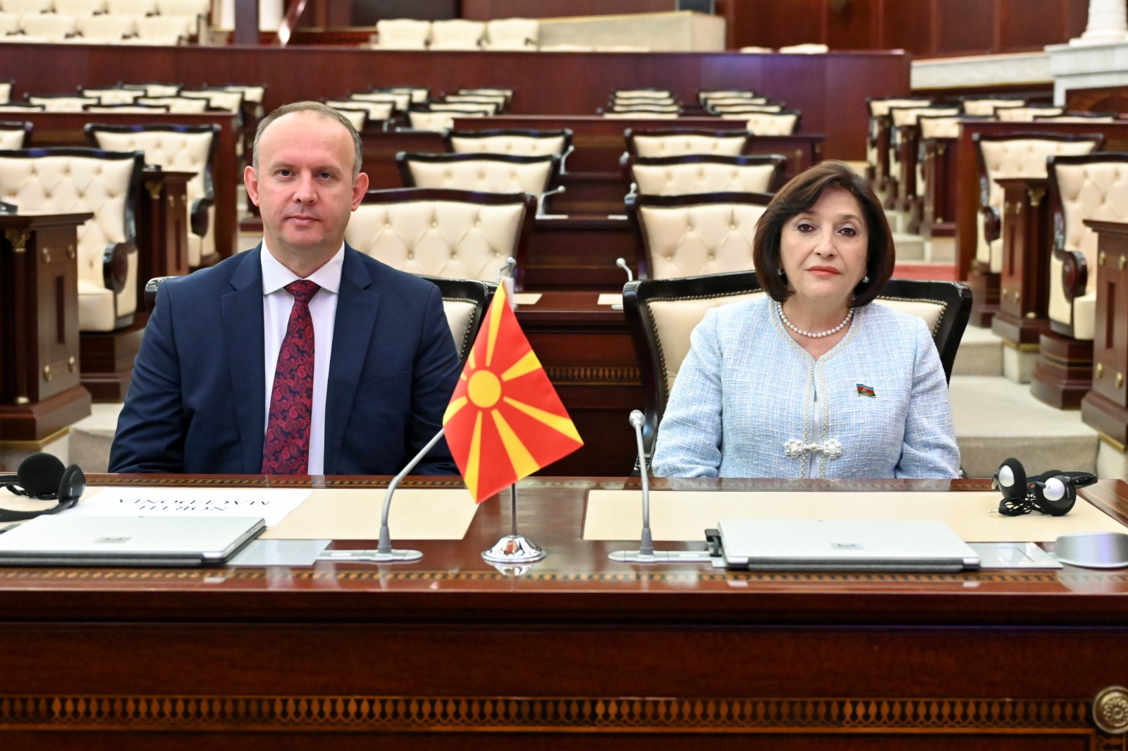 Azərbaycan və Şimali Makedoniyanın parlament əlaqələri müzakirə edildi (FOTO)