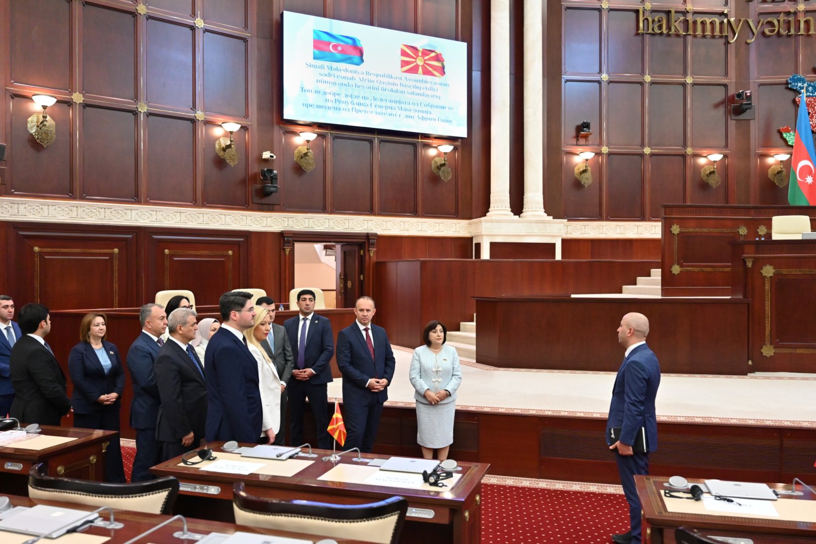 Azərbaycan və Şimali Makedoniyanın parlament əlaqələri müzakirə edildi (FOTO)