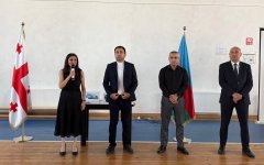 Gürcüstanda Azərbaycan dili üzrə I Regional Olimpiada keçirilib (FOTO)