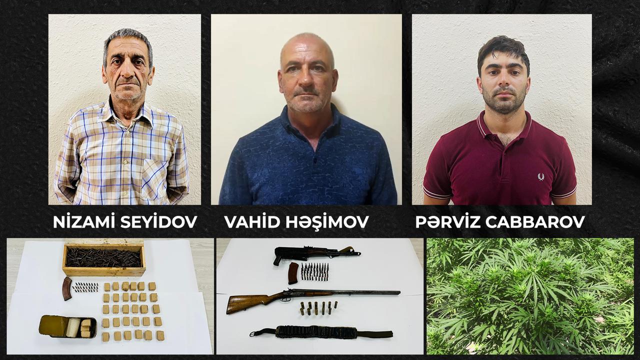 Şəkidə silah və narkotik əməliyyatı keçirilib - FOTO