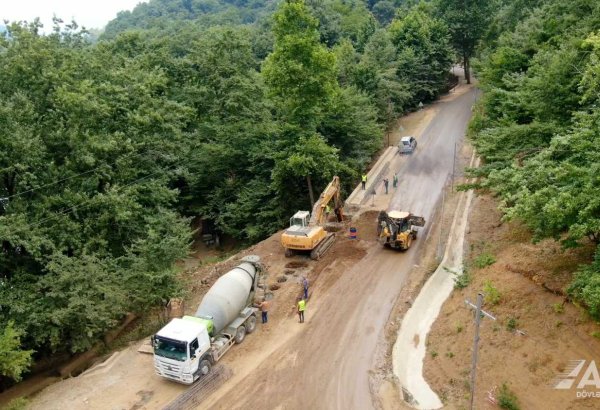 Hirkan–Daştatük–Biləsər avtomobil yolunda bərpa işləri aparılır