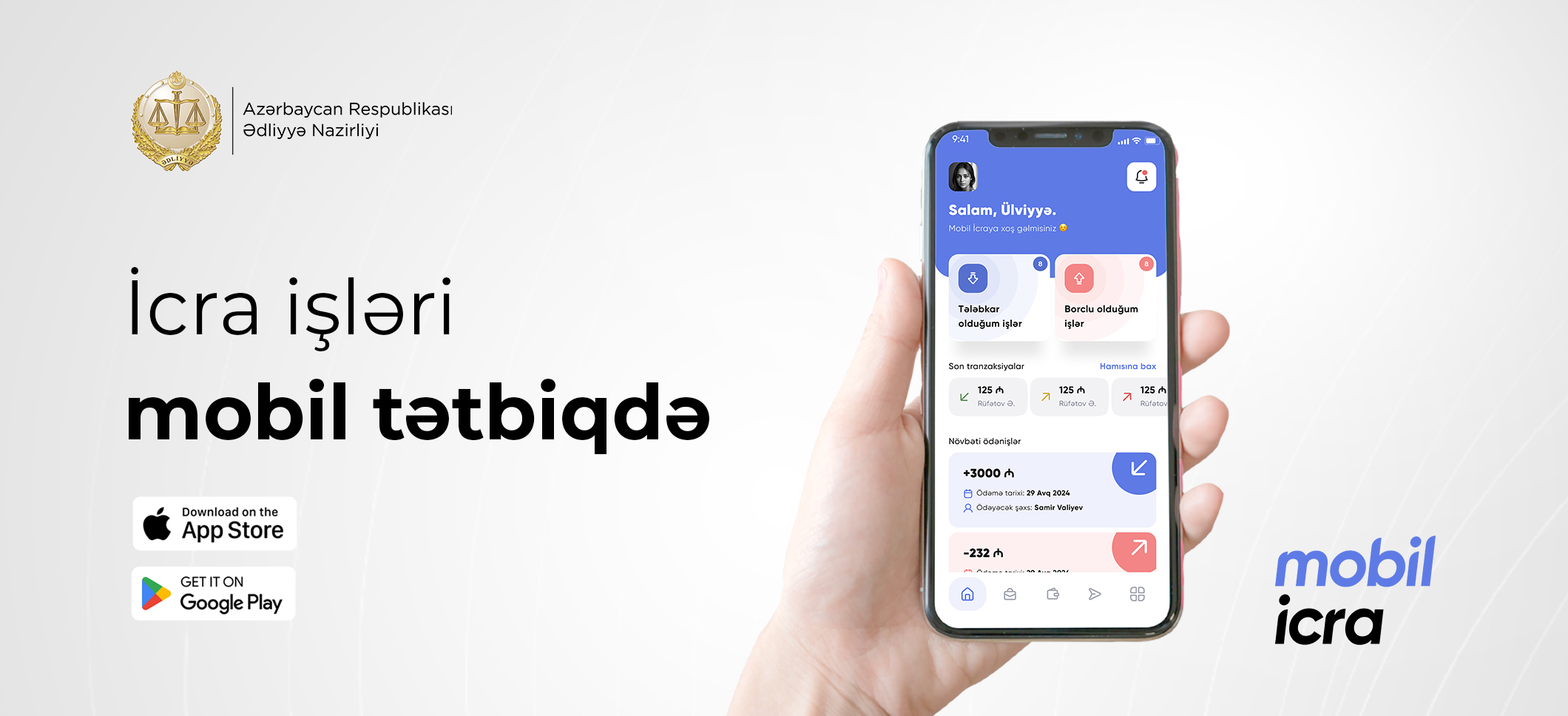 Ədliyyə Nazirliyi “Mobil icra” tətbiqini istifadəyə verdi