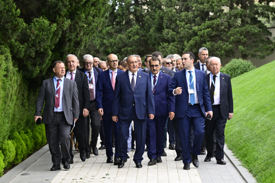 QDİƏT PA-nın 65-ci plenar sessiyasının iştirakçıları Fəxri xiyabanı ziyarət edib (FOTO)