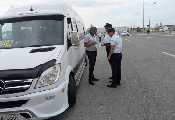 AYNA və BDYPİ birgə reyd keçirdi: 16 sürücü barəsində inzibati xəta protokolu tərtib edildi
