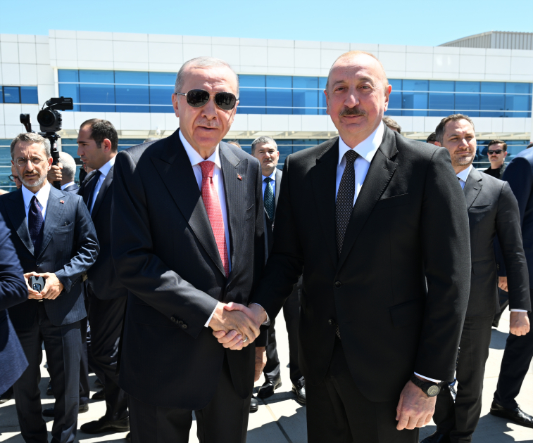 Prezident İlham Əliyev Türkiyəyə işgüzar səfərə gəlib (FOTO)