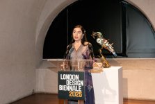 Heydər Əliyev Fondunun vitse-prezidenti Leyla Əliyeva London Dizayn Biennalesində Azərbaycan MAMA "Ana təbiət” sərgisində iştirak edib (FOTO)