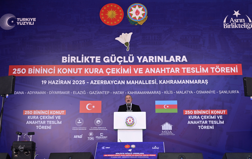 Prezident İlham Əliyev: Azərbaycan hər zaman Türkiyənin yanında olub, Türkiyə də hər zaman Azərbaycanın yanında olub