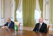 Prezident İlham Əliyev Özbəkistanın investisiya, sənaye və ticarət nazirini qəbul edib (FOTO/VİDEO)