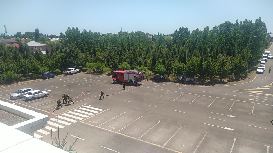 FHN Lənkəran Beynəlxalq Hava Limanında təlim keçirib (FOTO)