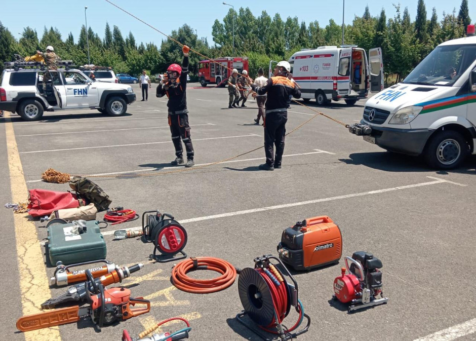 FHN Lənkəran Beynəlxalq Hava Limanında təlim keçirib (FOTO)