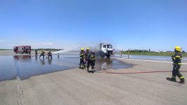 FHN Lənkəran Beynəlxalq Hava Limanında təlim keçirib (FOTO)