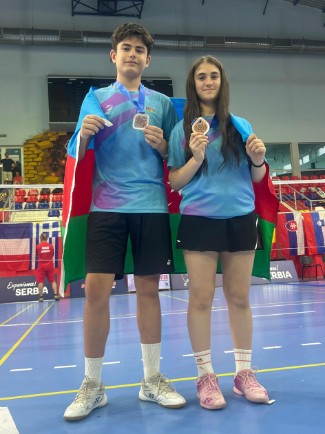 Azərbaycanın yeniyetmə badmintonçuları “Serbian Youth International – Novi Sad 2025” turnirində qızıl və bürünc medal qazanıblar (FOTO)