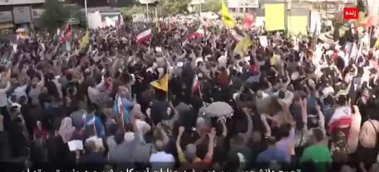 Tehranda hökumətə dəstək aksiyası keçirilib (VİDEO)