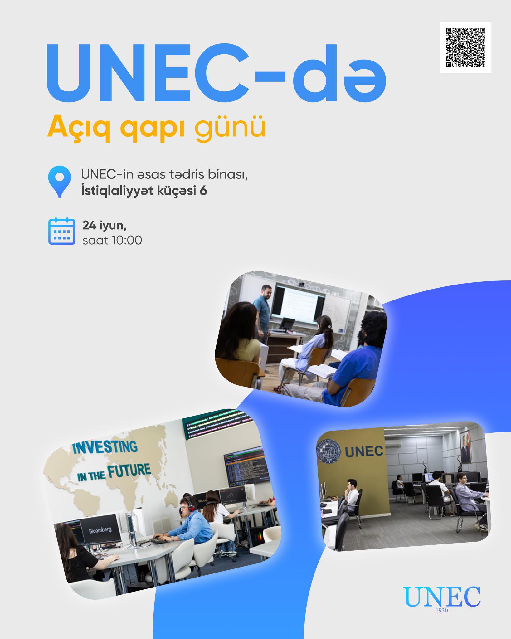 UNEC-də abituriyent və valideynlər üçün “Açıq qapı” günü keçiriləcək