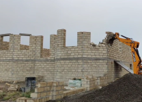 Fövqəladə Hallar Nazirliyi tərəfindən qanunsuz tikililər sökülüb (FOTO)