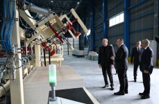 Prezident İlham Əliyev Goranboyda tikinti materialları istehsalı müəssisəsinin açılışında iştirak edib (FOTO) (YENİLƏNİB)