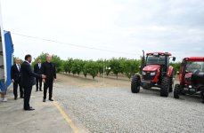 Prezident İlham Əliyev Yevlax pilot aqroparkının açılışında iştirak edib (YENİLƏNİB) (FOTO)