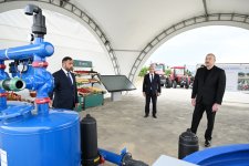 Prezident İlham Əliyev Yevlax pilot aqroparkının açılışında iştirak edib (YENİLƏNİB) (FOTO)