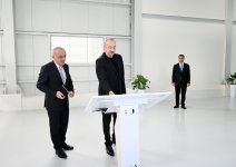 Prezident İlham Əliyev Yevlax şəhəri qumsüzgəc texnologiyalı sutəmizləyici qurğunun açılışında iştirak edib (FOTO/VİDEO) (YENİLƏNİB)