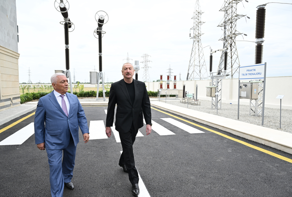 Prezidenti İlham Əliyev “Yevlax” qovşaq yarımstansiyasının, Regional Təlim-Tədris və Laboratoriya Mərkəzinin açılışında iştirak edib (FOTO) (YENİLƏNİB)