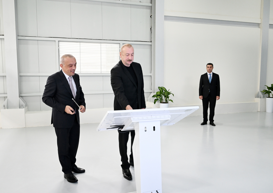 Prezident İlham Əliyev Yevlax şəhəri qumsüzgəc texnologiyalı sutəmizləyici qurğunun açılışında iştirak edib (FOTO/VİDEO) (YENİLƏNİB)