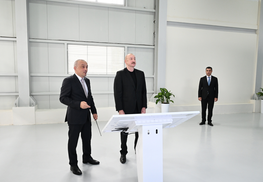 Prezident İlham Əliyev Yevlax şəhəri qumsüzgəc texnologiyalı sutəmizləyici qurğunun açılışında iştirak edib (FOTO/VİDEO) (YENİLƏNİB)