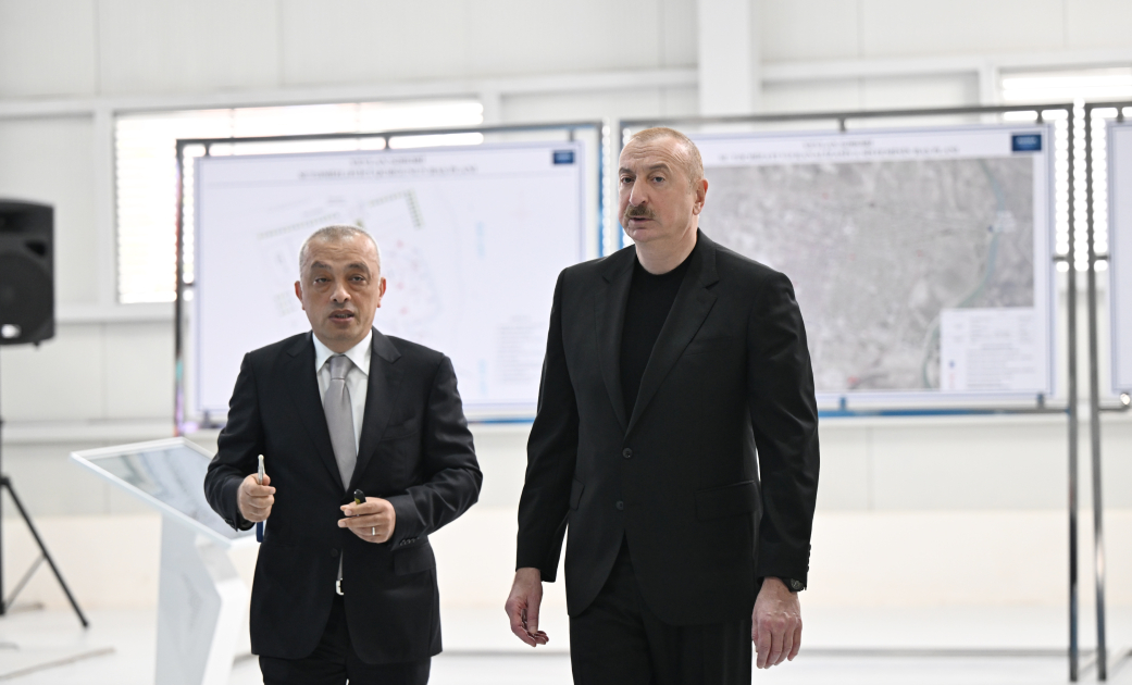 Prezident İlham Əliyev Yevlax şəhəri qumsüzgəc texnologiyalı sutəmizləyici qurğunun açılışında iştirak edib (FOTO/VİDEO) (YENİLƏNİB)
