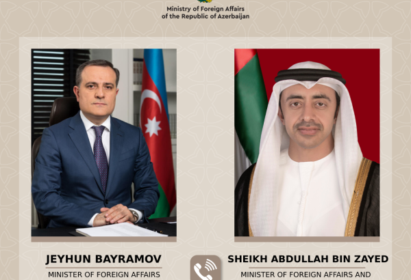 Azərbaycan və BƏƏ XİN başçıları bölgədəki təhlükəsizlik vəziyyətini müzakirə ediblər