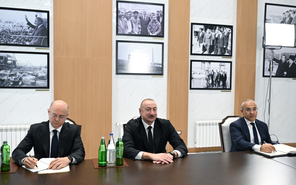 Prezident İlham Əliyev Mingəçevirdə Çinin "Dongfang Electric İnternational Corporation" Şirkətinin İdarə Heyətinin sədrini qəbul edib (FOTO)