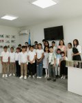 Heydər Əliyev Fondunun vitse-prezidenti Leyla Əliyeva və Bakı Media Mərkəzinin rəhbəri Arzu Əliyeva Xızıda Uşaq-Gənclər İdman-Şahmat Məktəbinin açılışında iştirak ediblər (FOTO)
