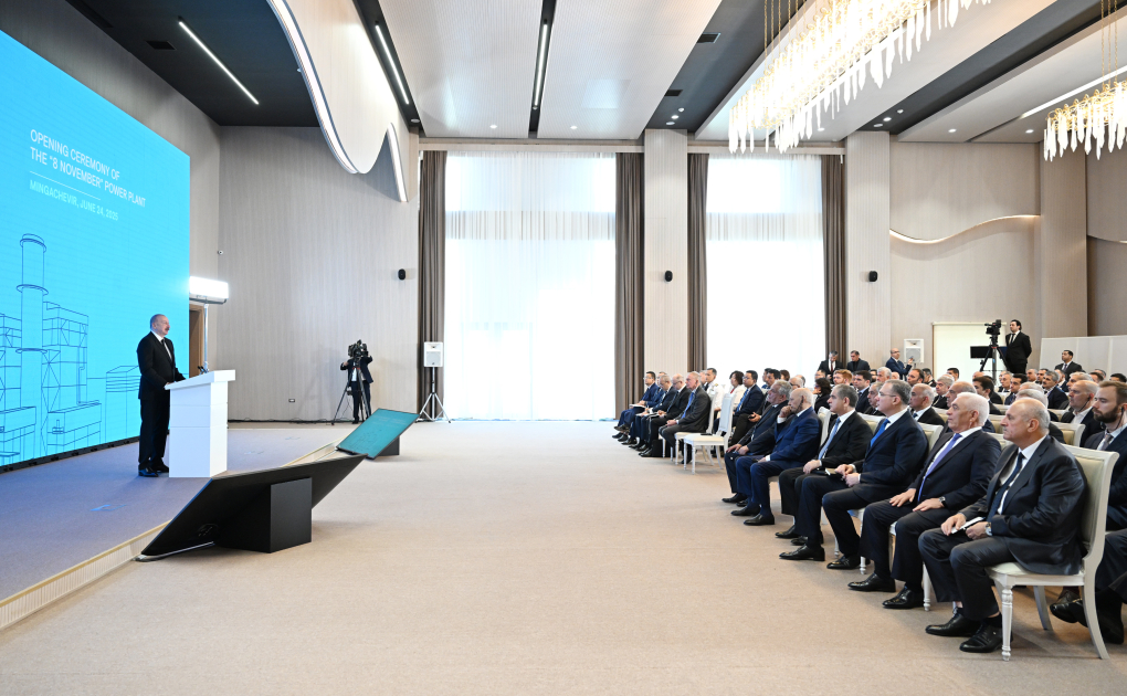 Prezident İlham Əliyev Mingəçevirdə “8 Noyabr” Elektrik Stansiyasının açılış mərasimində iştirak edib (YENİLƏNİB-3) (FOTO/VİDEO)