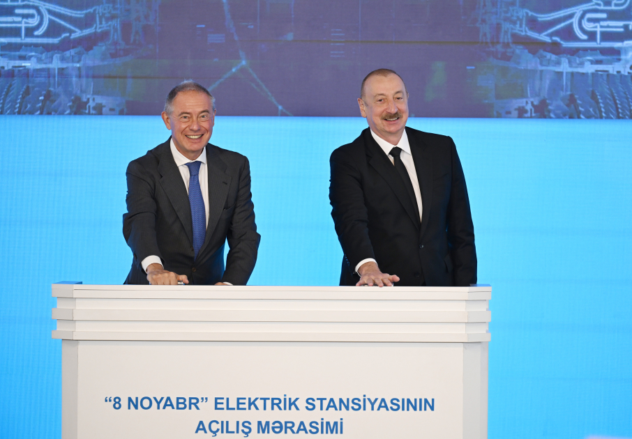 Prezident İlham Əliyev Mingəçevirdə “8 Noyabr” Elektrik Stansiyasının açılış mərasimində iştirak edib (YENİLƏNİB-3) (FOTO/VİDEO)