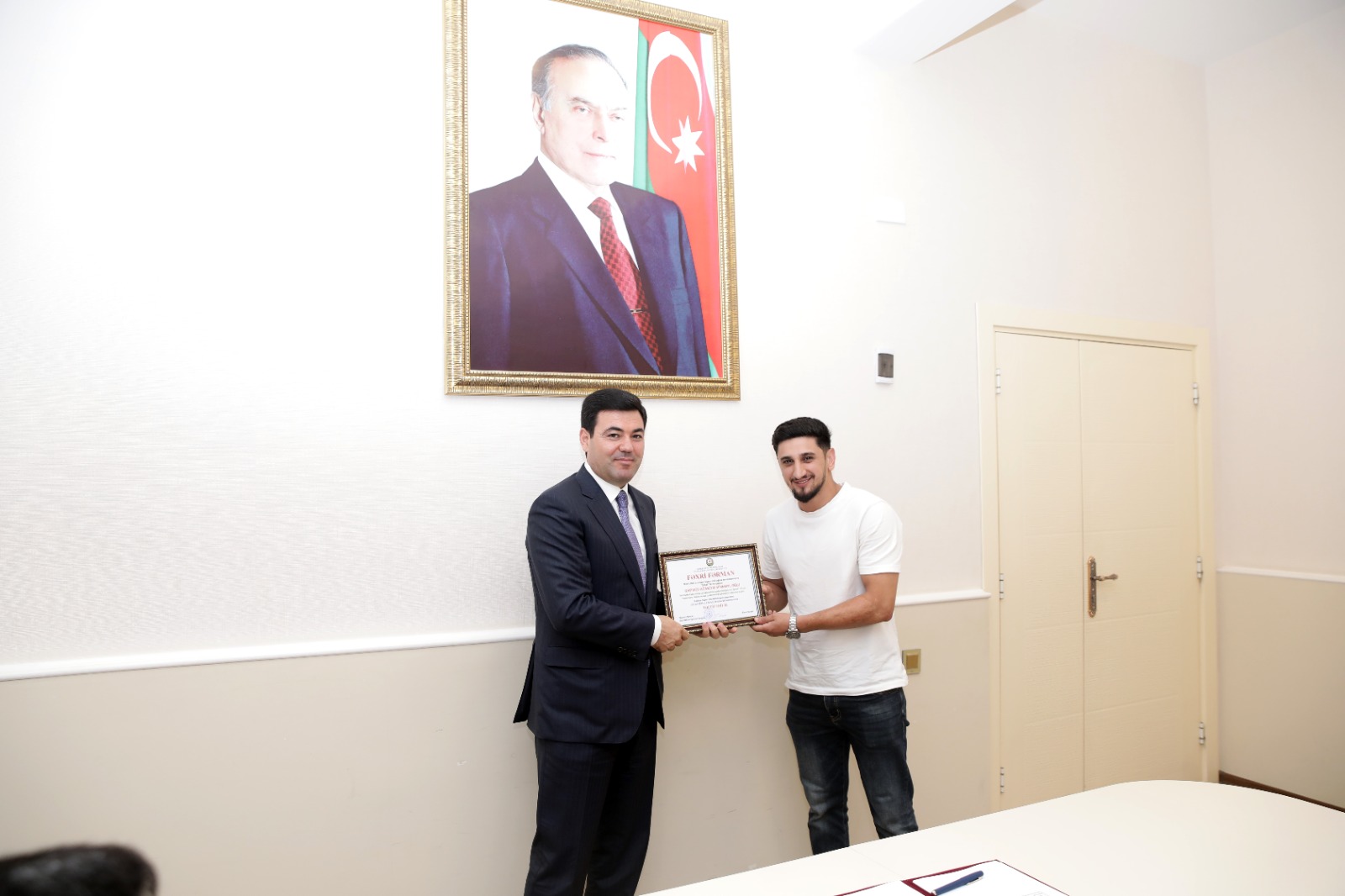 "Şimal" futbol klubunun üzvləri ilə görüş keçirilib (FOTO)