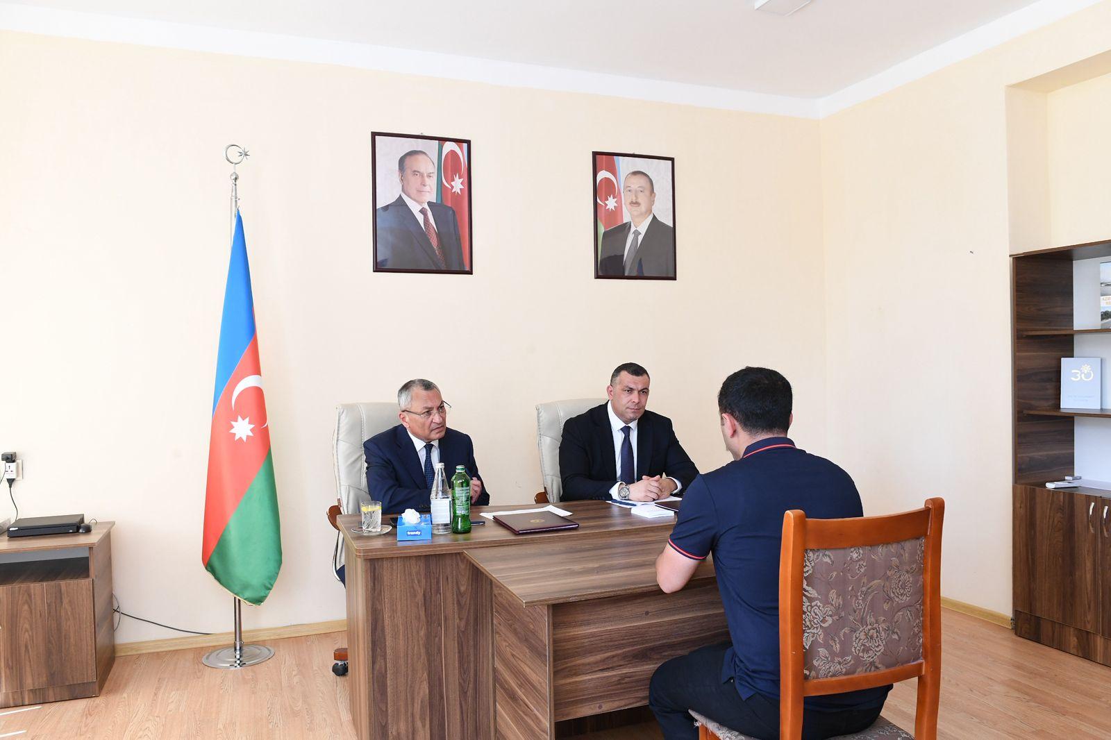 Şirvanda keçmiş məcburi köçkünlərin müraciətləri dinlənilib (FOTO)